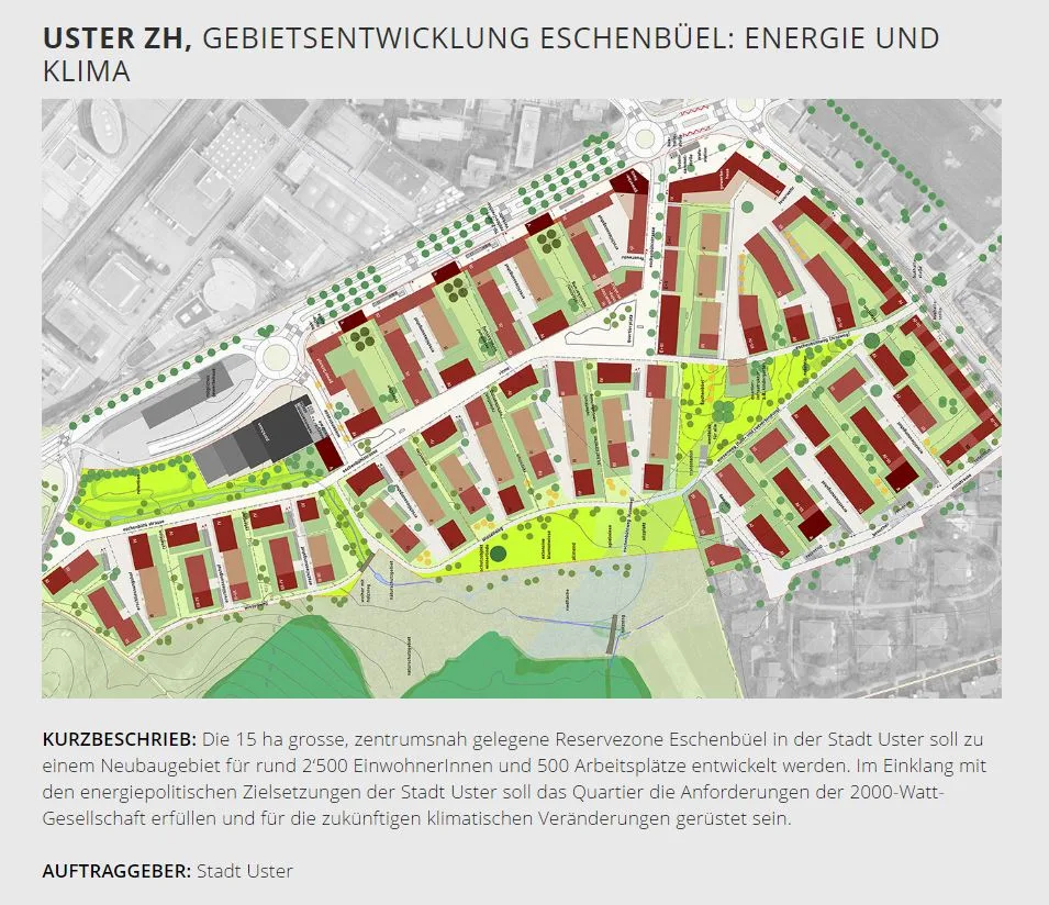 Plan mit einer Überbauungsidee.